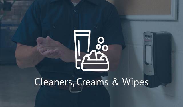 Cleaners, Creams & Wipes