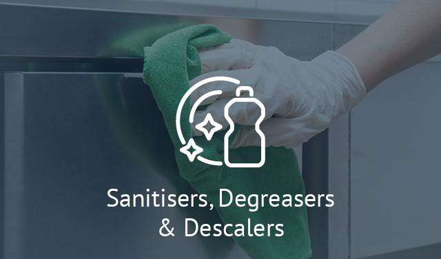 Sanitisers, Degreasers & Descalers