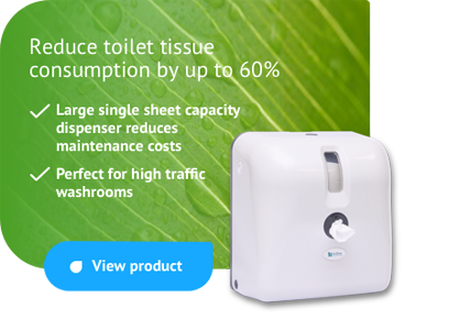 k-One Toilet Tissue - reduce toilet tissue consumption by up to 60%